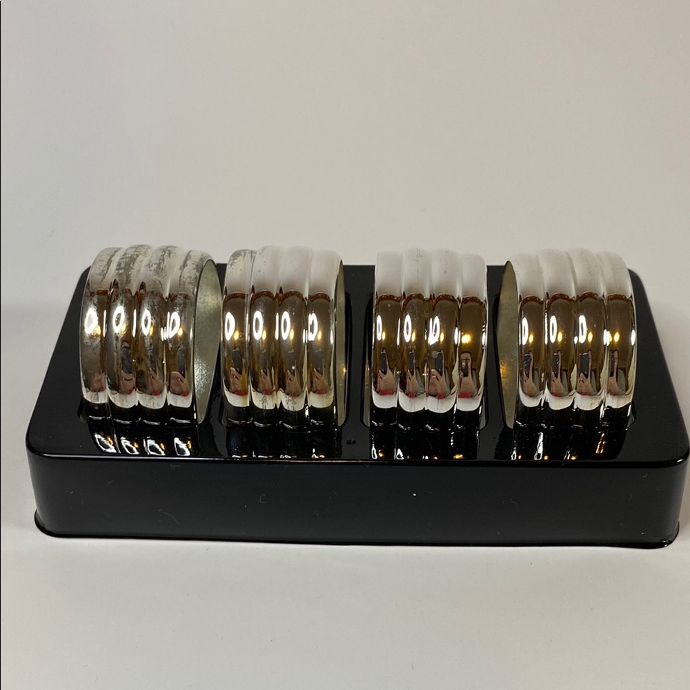 Silver Napkin Ring Set